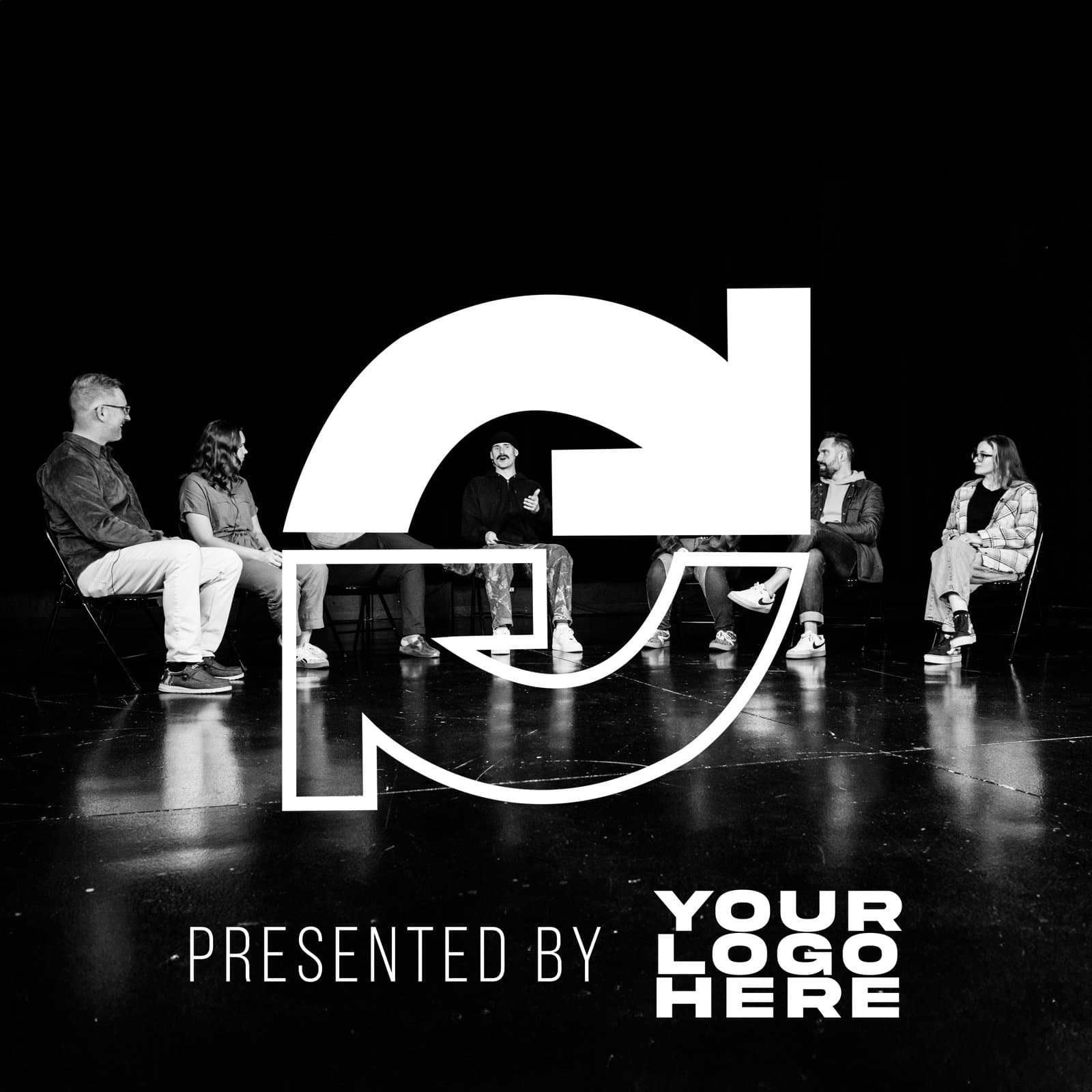 Mock of a Counterpoint episode thumbnail reading Presented by Your Logo Here